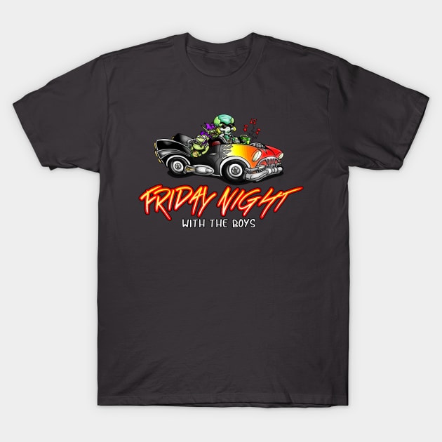 Friday Night with the Boys T-Shirt by WarioPunk
